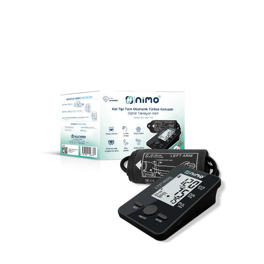 TANSİYON ALETİ NİMO (DBP-1318) KONUŞAN KOLDAN ÖLÇER