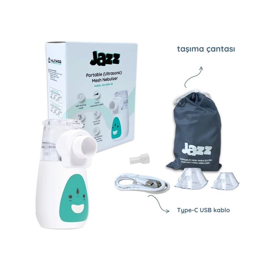 Jazz Taşınabilir Mesh Nebülizatör Ultrasonik