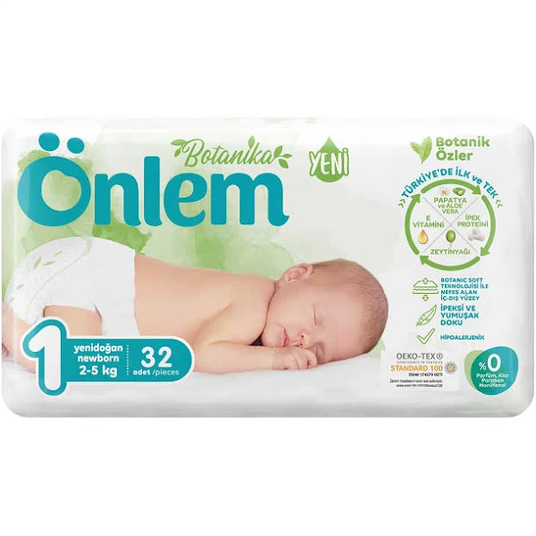 Önlem Yenidoğan Bebek Bezi No:1 32'li Paket