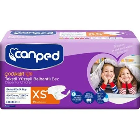 Canped Belbantlı Hasta Bezi XS 30'lu Paket