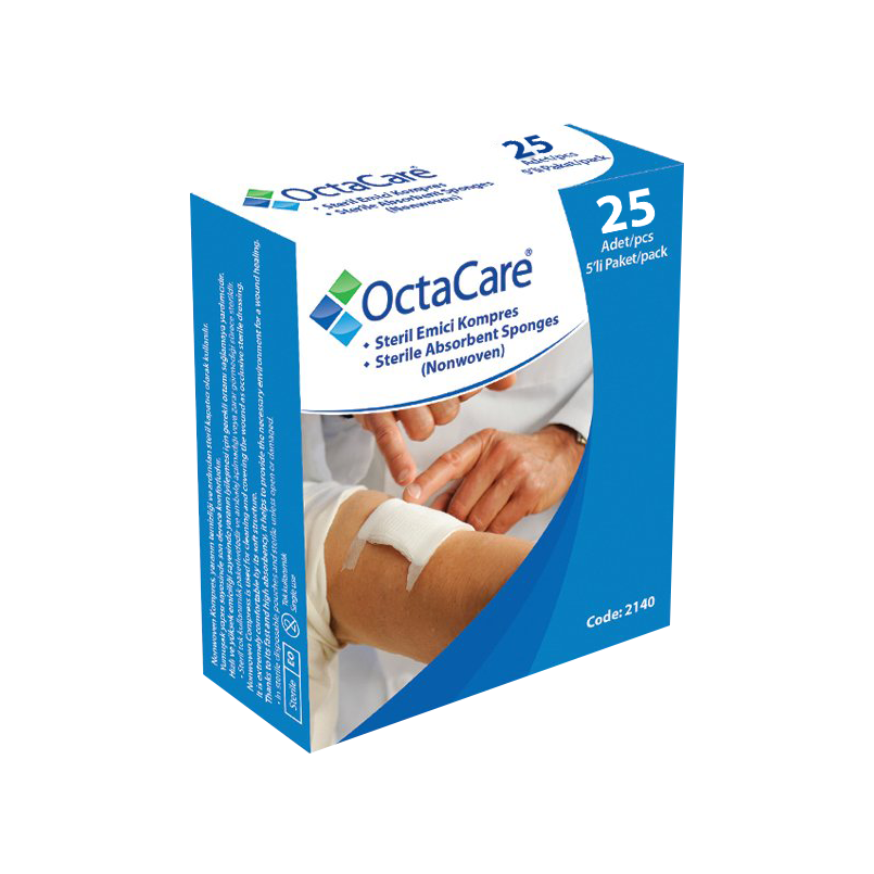 NONWOVEN KOMPRES OCTACARE 25Lİ 7,5X7,5CM (5Lİ ZARF)