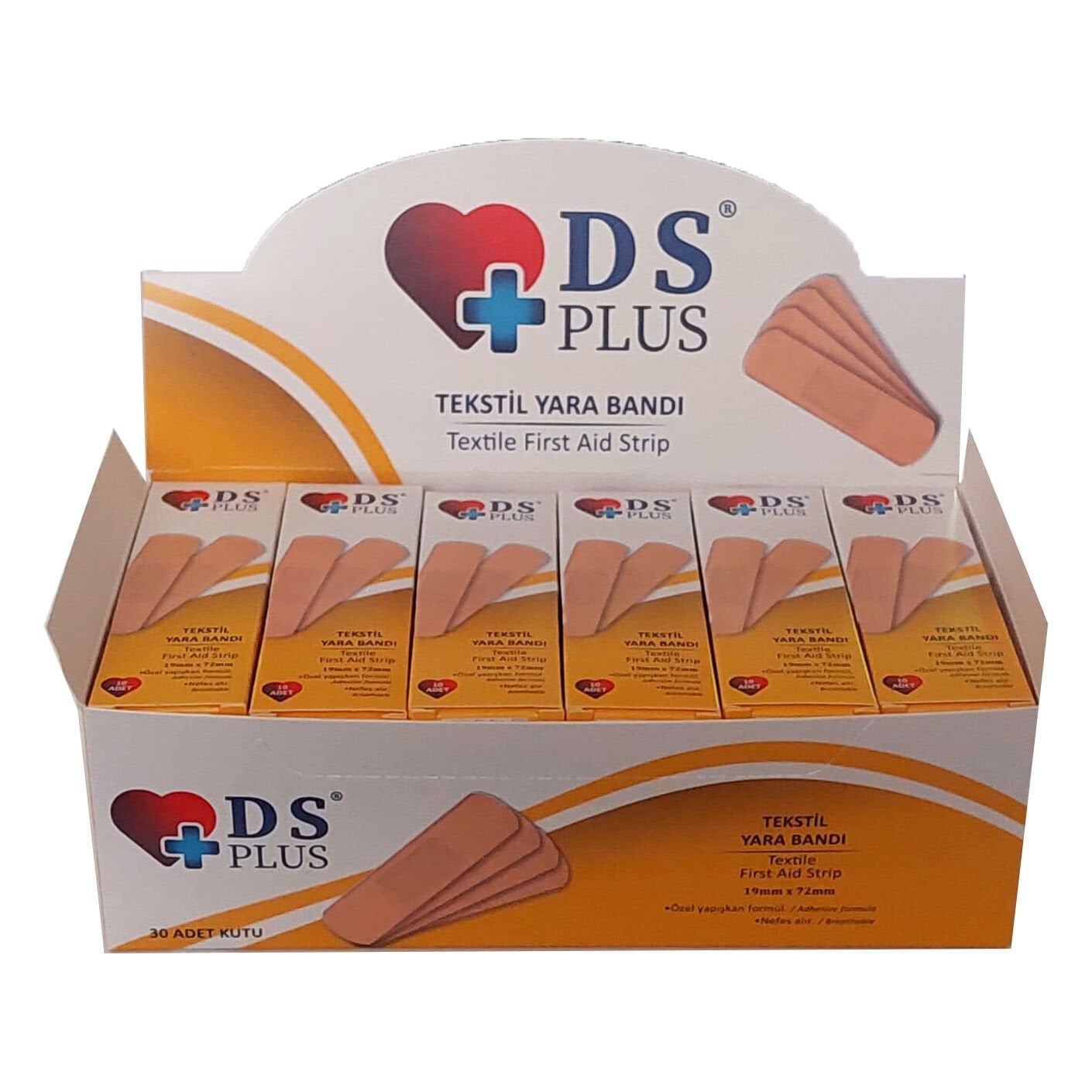DS Plus Tekstil Yüzey Yara Bandı 30'lu Paket