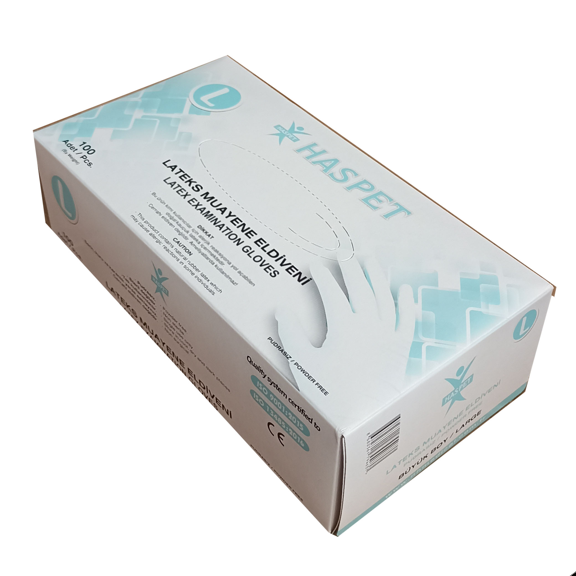 LATEKS PUDRASIZ ELDİVEN L BEDEN HASPET