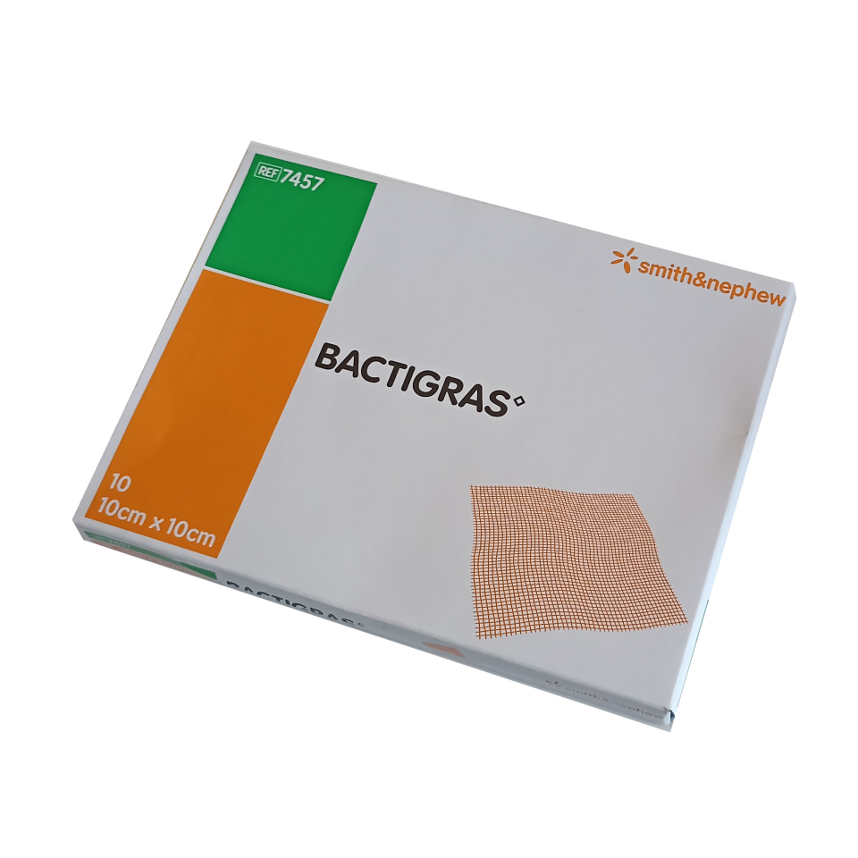 Bactigras 10x10 CM Antiseptik Parafinli Tül Yara Örtüsü (Yara Bakım Bandı)