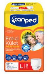 Canped Emici Külot Bez L Büyük Boy 8'li
