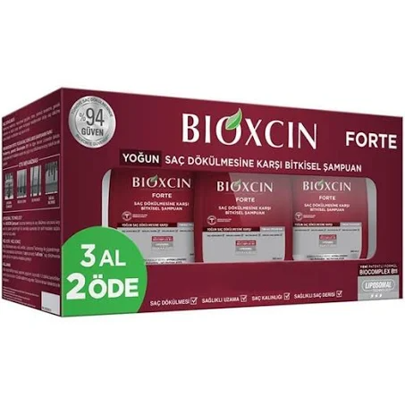 Bioxcin Forte Bitkisel Şampuan 3 Al 2 Öde Fırsat Paketi