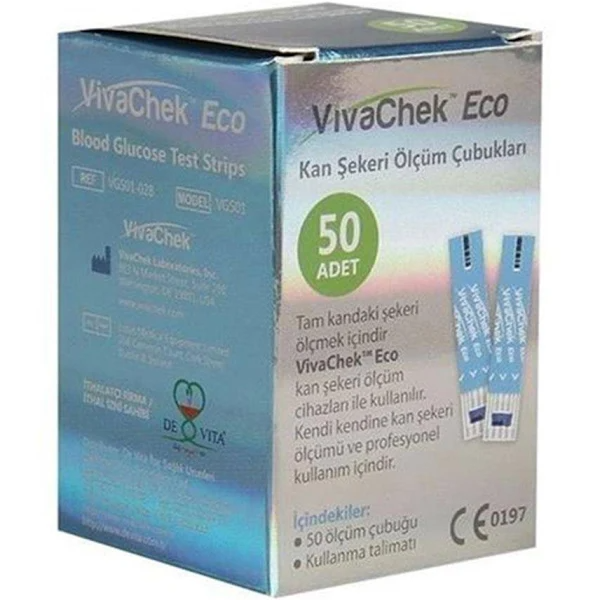 ŞEKER ÖLÇÜM STRİBİ VİVACHEK