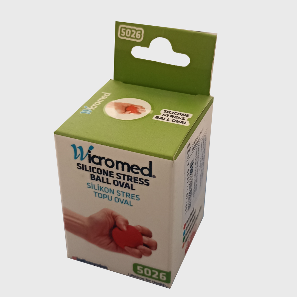 Wicromed Silikon Stres Topu Kırmızı (Sert)