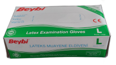 Beybi Pudralı Lateks Eldiven L Beden