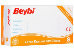 Beybi Pudralı Lateks Eldiven S Beden