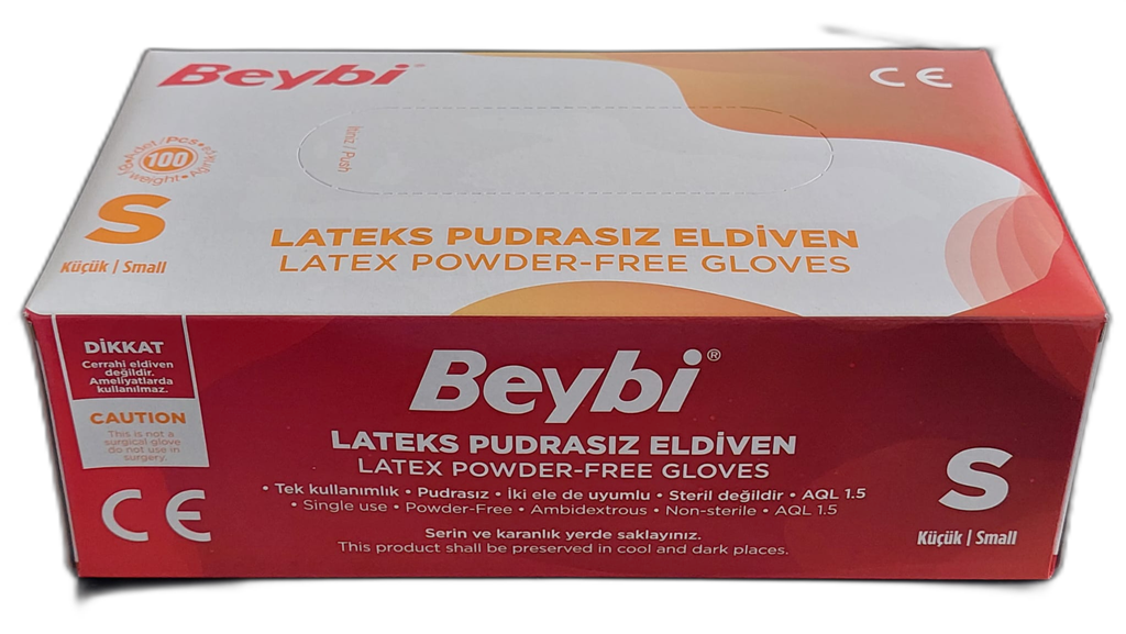 Beybi Pudrasız Lateks Eldiven S Beden
