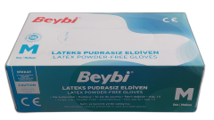 Beybi Pudrasız Lateks Eldiven M Beden