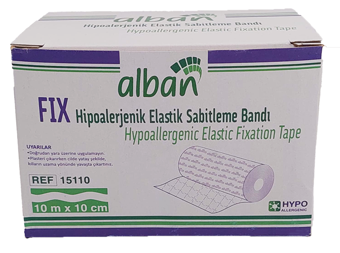 Alban Fix Elastik Sabitleme Bandı 10 m x 10 cm Fix Flaster