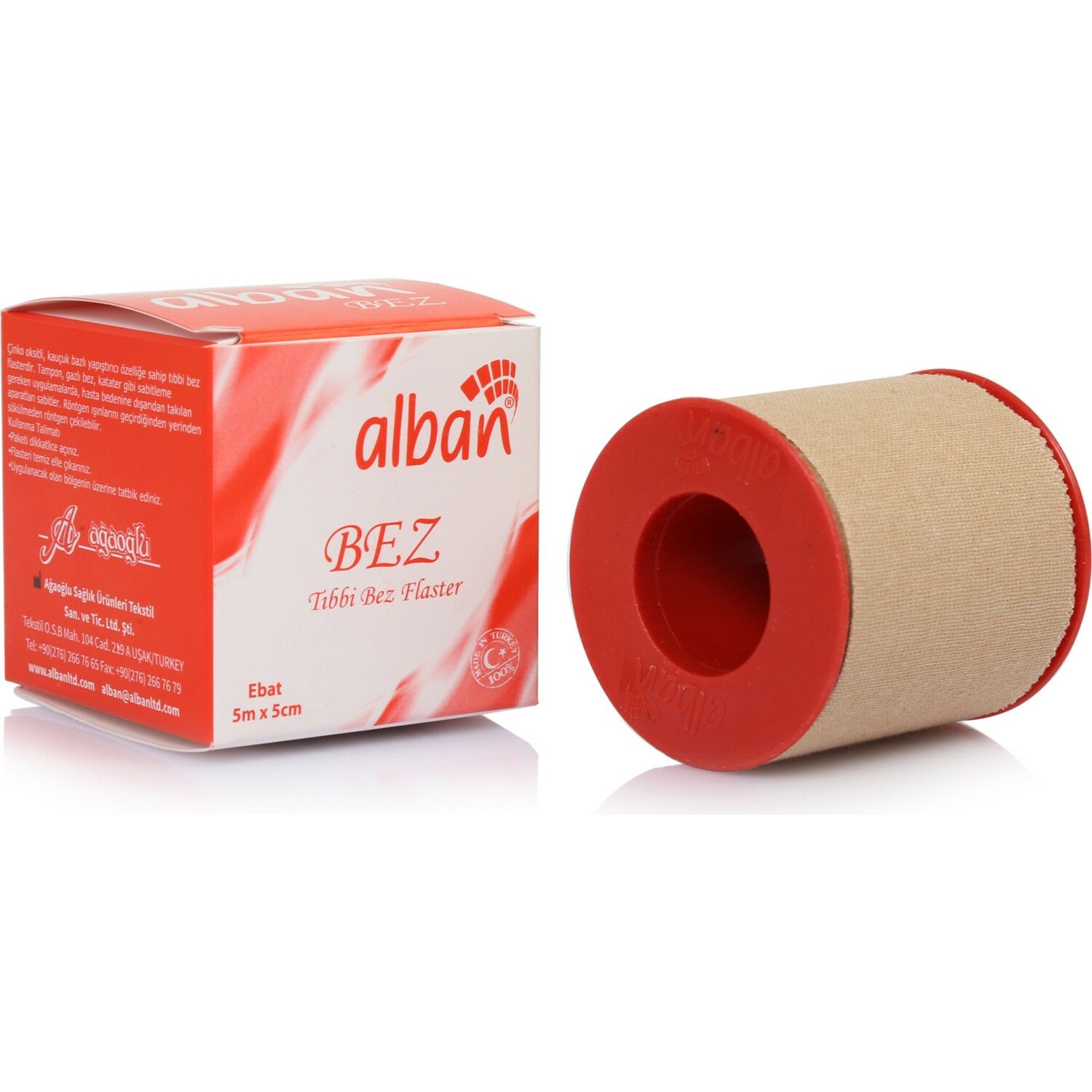 Alban Tıbbi Bez Flaster 5 m x 5 cm
