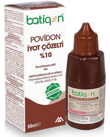 Aqua Batikon Povidon İyot Çözelti %10 50 ml