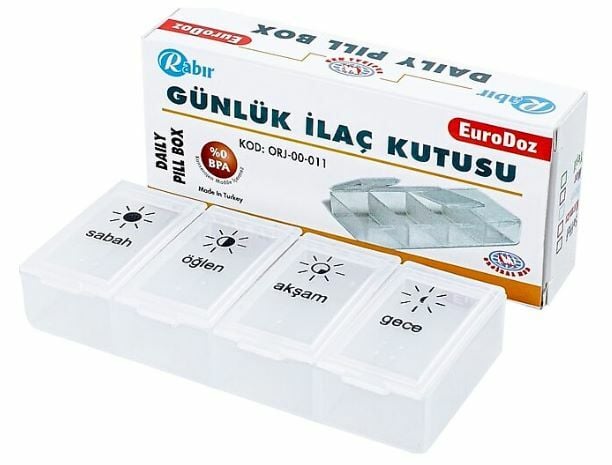 Rabır Günlük İlaç Saklama Kutusu