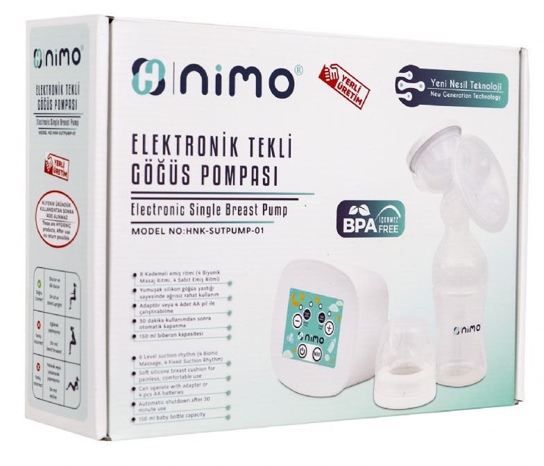 GÖĞÜS SÜT POMPASI NİMO ELEKTRİKLİ HNK SUTPUMP-01