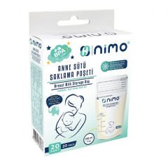 Nimo Sterilize Anne Sütü Saklama Poşeti 20 Adet 200 ml