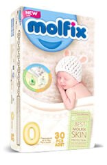 Molfix 0 Numara Bebek Bezi 30'lu Ekonomik Paket