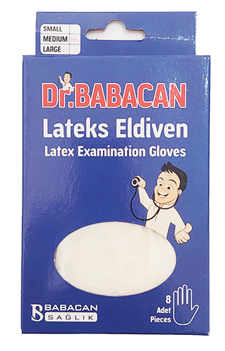 Dr. Babacan 8'li Lateks Eldiven S-M-L