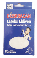 Dr. Babacan 8'li Lateks Eldiven S-M-L