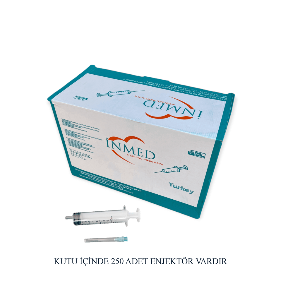 ENJEKTÖR 10 cc YEŞİL İNMED 250Lİ