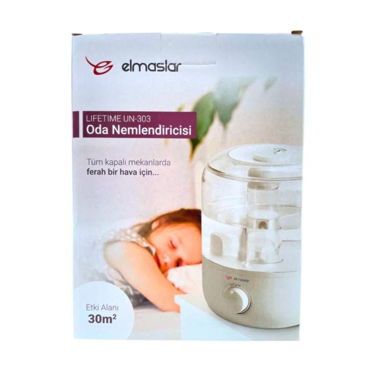 Elmaslar Lifetime UN-303 Ultrasonik Oda Nemlendiricisi 3 Litre Beyaz Mavi