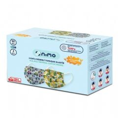 Nimo Desenli Çocuk Maskesi 3 Katlı 50'li