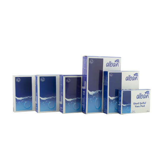 STERİL ŞEFFAF YARA PEDİ 10X20cm ALBAN TEKLİ