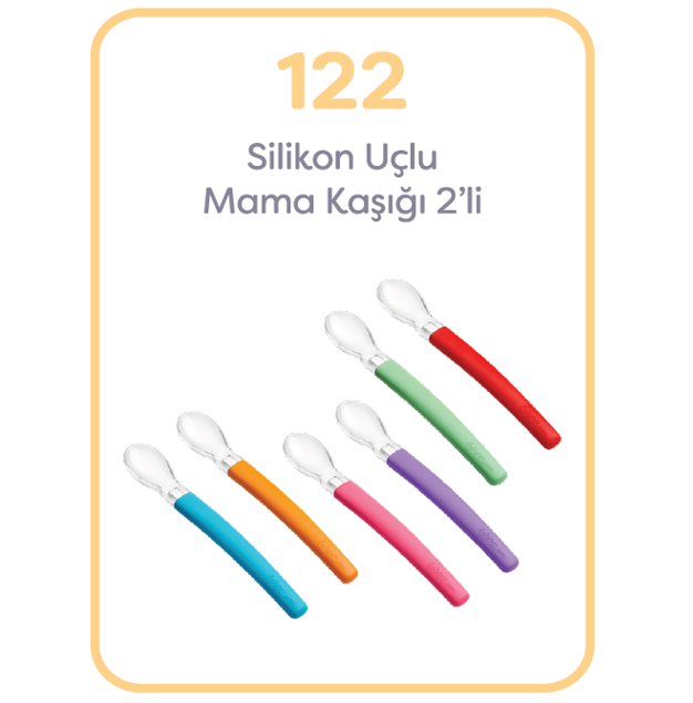Wee Baby Silikon Uçlu 2'li Mama Kaşığı