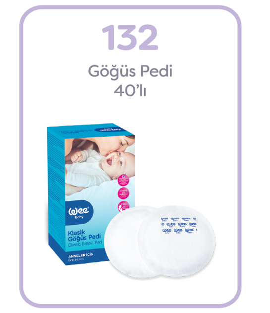 Wee Baby Klasik Göğüs Pedi 40'lı W132