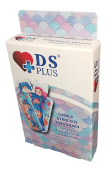 DS Plus Kız Çocuk Deniz Kızı Desenli Yara Bandı 10'lu Paket