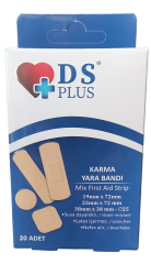 DS Plus Karma Yara Bandı 20'li Karışık Paket
