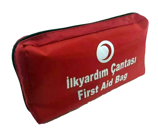Wicromed Kırmızı Eko Boyunluklu İlk Yardım Çantası