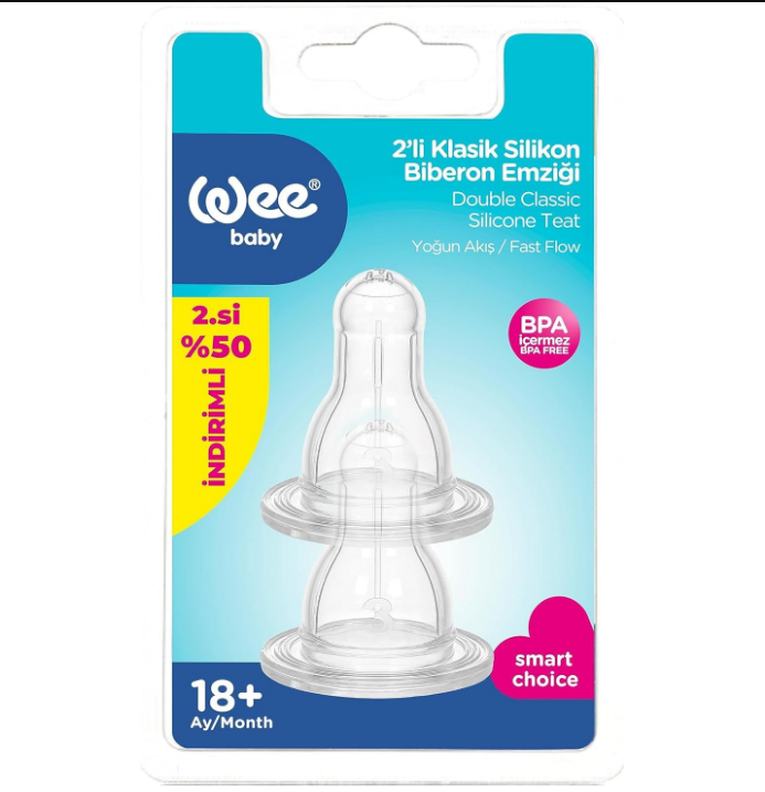 Wee Baby Silikon Biberon Emziği No:3 18+ Ay