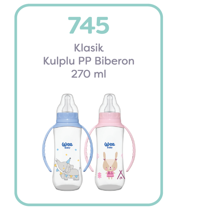 Wee Baby Klasik Kulplu PP Biberon 270 ml