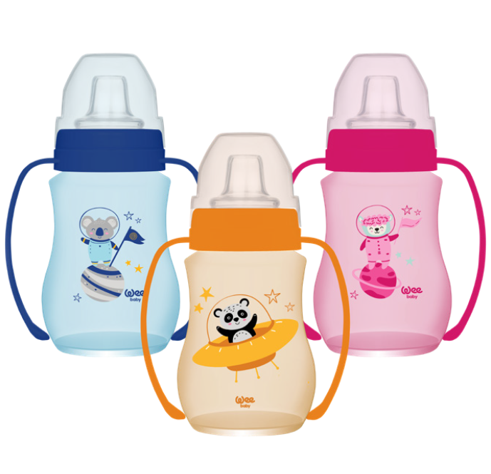 Wee Baby Antikolik Akıtmaz Kulplu PP Bardak 250 ml