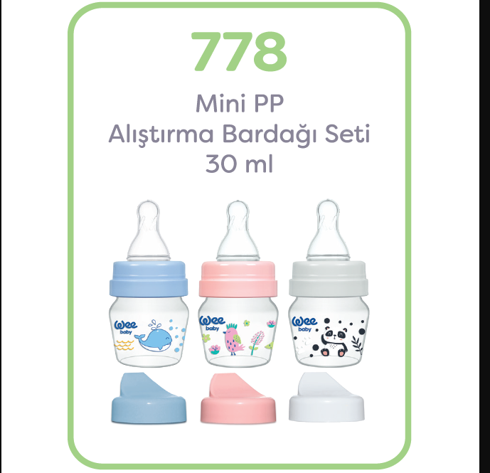 Wee Baby Mini PP Alıştırma Bardağı Seti 30 ml