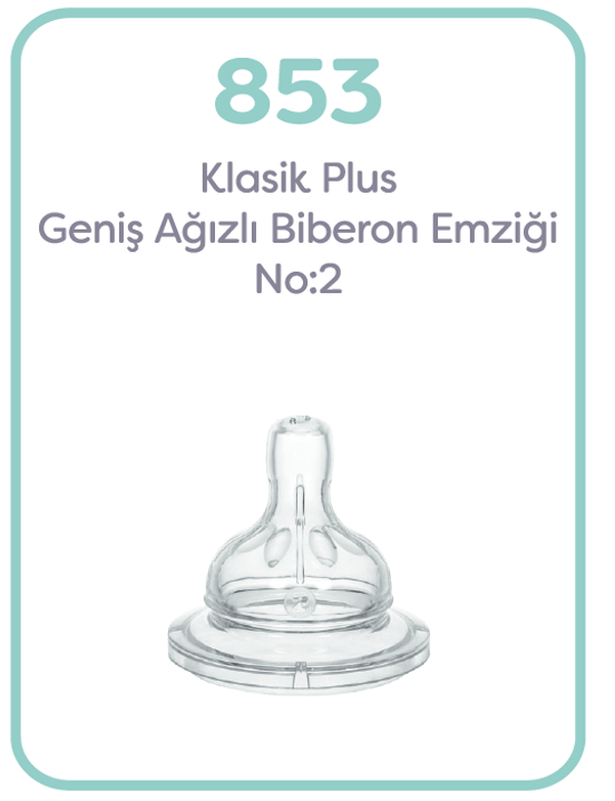 Wee Baby Silikon Biberon Emziği No:2 Geniş Ağız 6-18 Ay