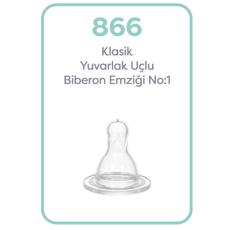 Wee Baby Silikon Biberon Emziği No:1 Yuvarlak Uç