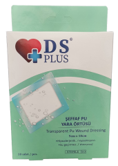 DS Plus Steril Şeffaf PU Yara Örtüsü 9x10 cm 10'lu Paket