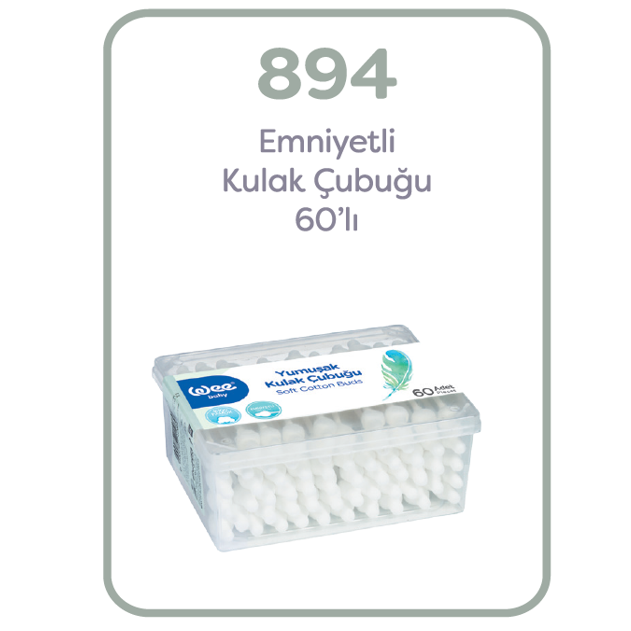 WEE YUMUŞAK KULAK ÇUBUĞU 60'lı