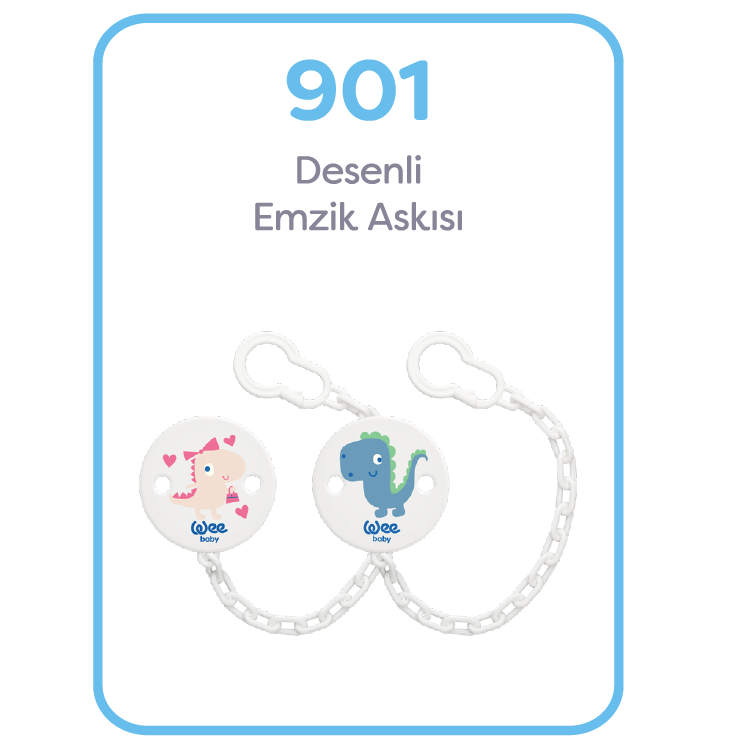 Wee Baby Desenli Emzik Askısı