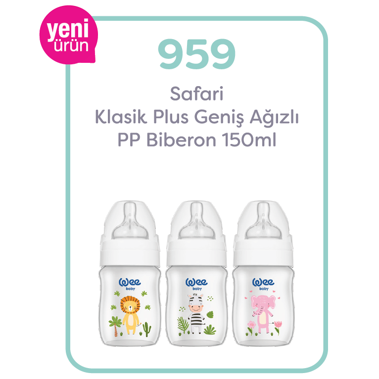 Wee Baby Safari PP Biberon 150 ml
