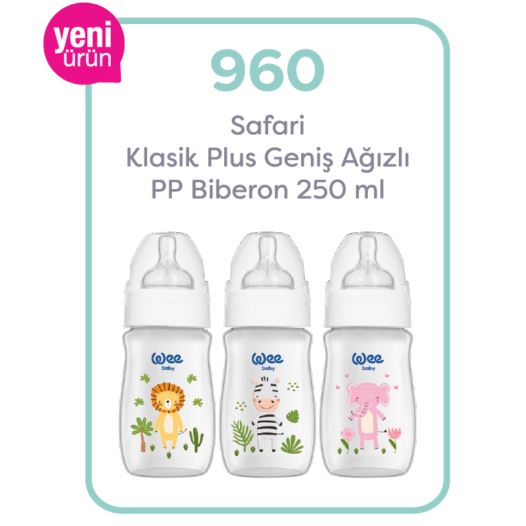Wee Baby Safari PP Biberon 250 ml