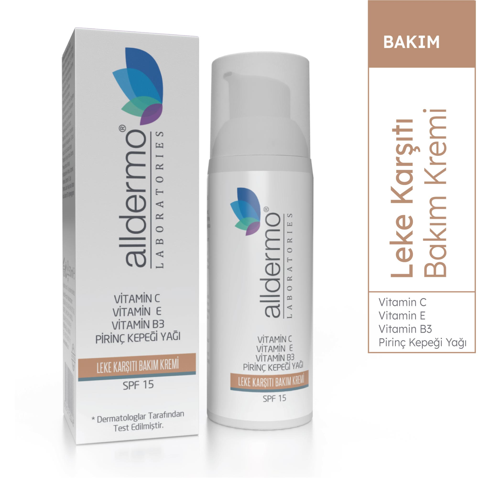 Alldermo Leke Karşıtı Bakım Kremi SPF 15 50 ml