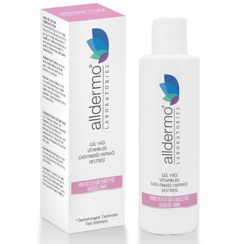 Alldermo Kuru Ciltler İçin Alkolsüz Temizleyici Tonik 200 ml