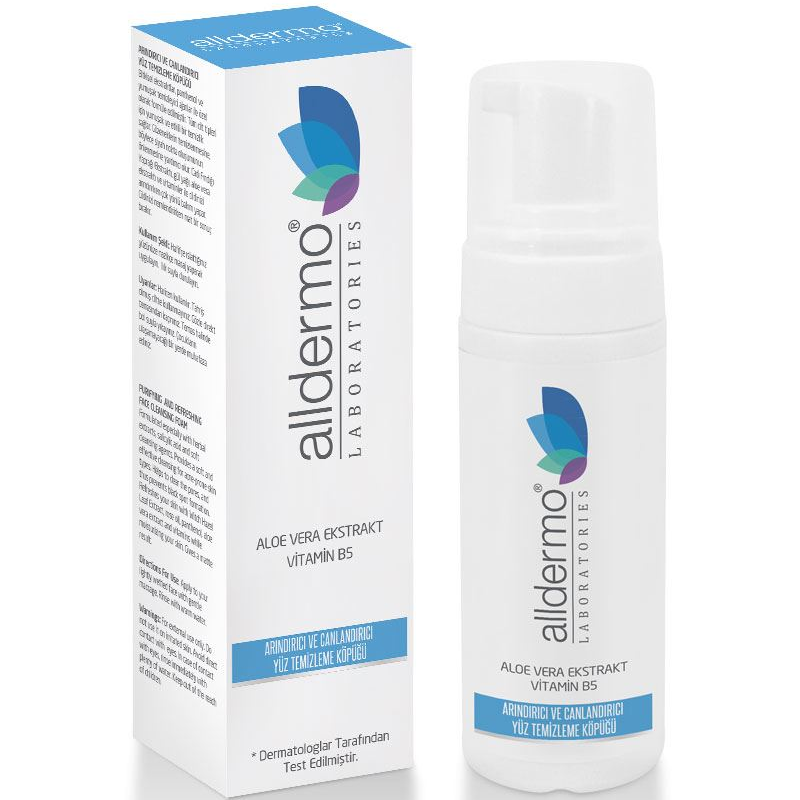 ALLDERMO ARINDIRICI VE CANLANDIRICI YÜZ TEMİZLEME KÖPÜK 150 ML