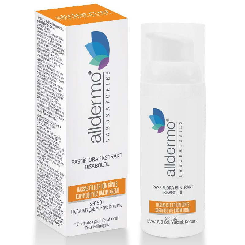 ALLDERMO HASSAS CİLT-GÜNEŞ KORUYUCU SPF 50+ YÜZ BAKIM KREMİ 50 ML