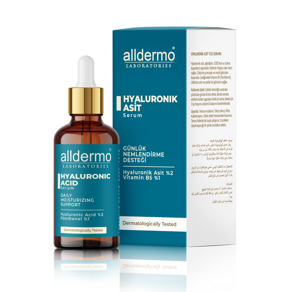 Alldermo Hyaluronik Asit Günlük Nemlendirici Serumu 30 ml
